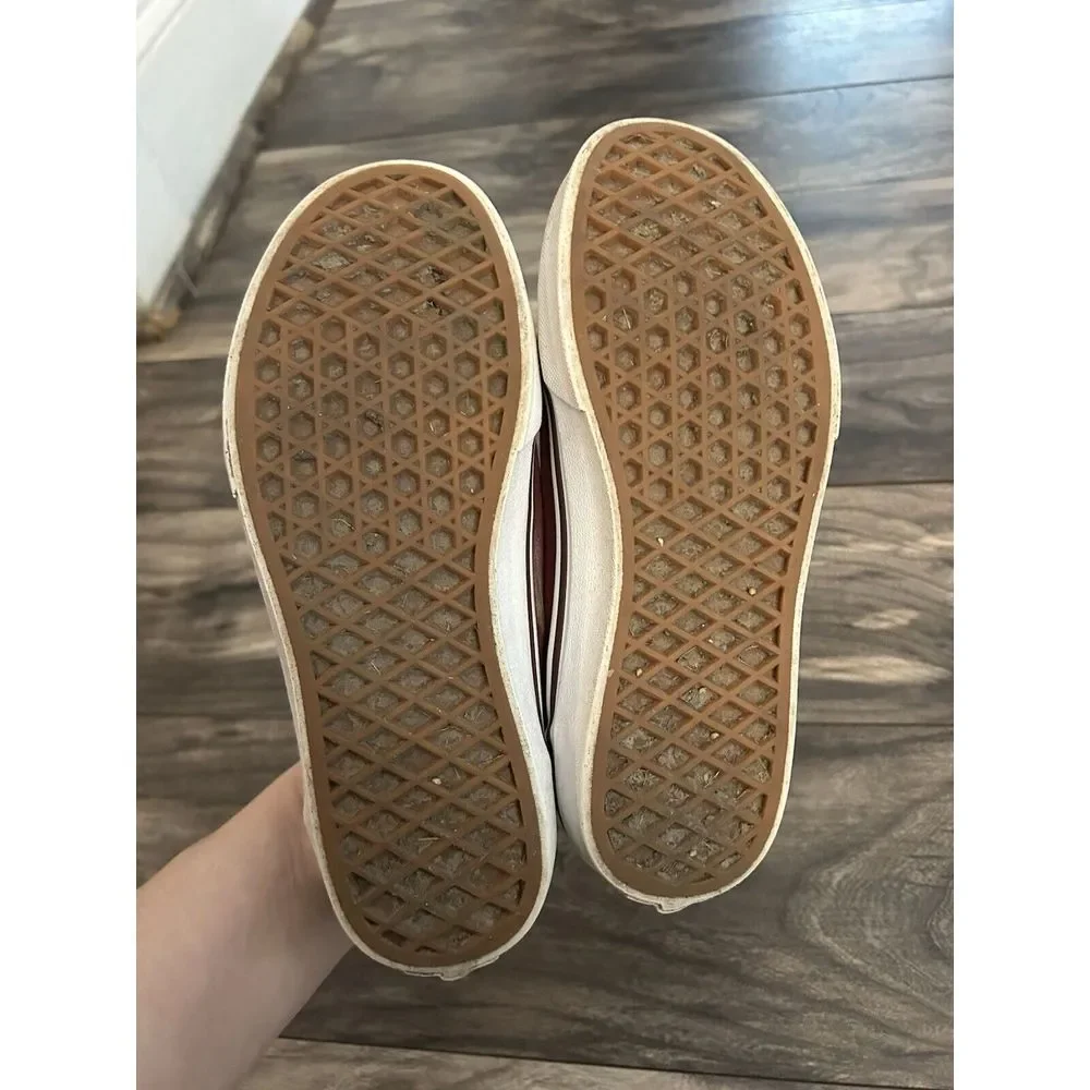 Vans Old Skool Sk8 Low Ward Canvas Burgundy Youth Size 4 Kids Skate See Pic - Picture 11 of 11